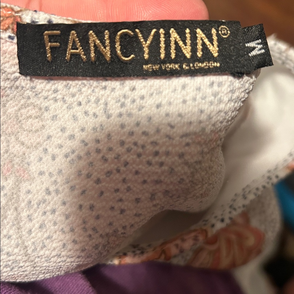 Fancyinn Elegant White and Orange Apparel